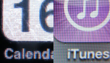 A comparison of the old iPhone screen vs. the new Retina display