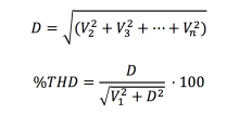 IEC equation for Total Harmonic Distortion
