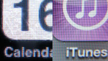 A comparison of the old iPhone screen vs. the new Retina display