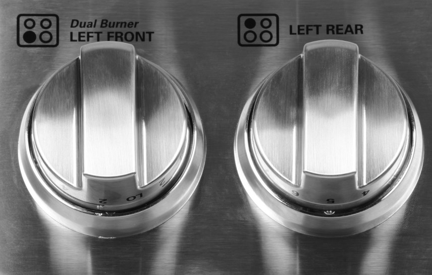 LG LSE3090ST Rangetop Controls