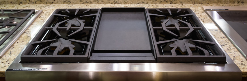 Ge monogram stainless steel induction cooktop
