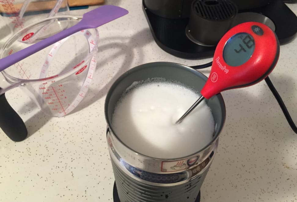 Testing milk temperature
