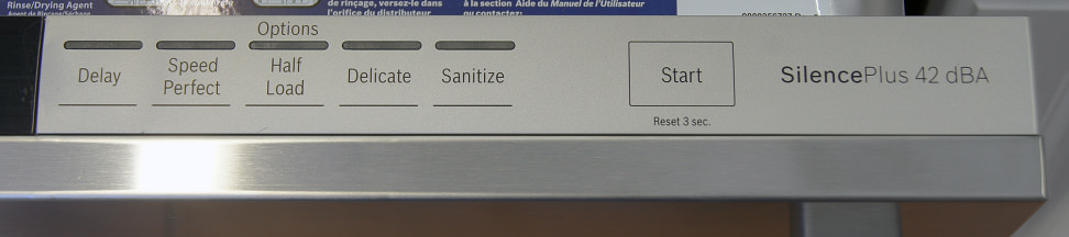 Bosch SHX7PT55UC—Right Controls