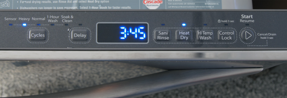 Whirlpool Gold WDT720PADM—Controls