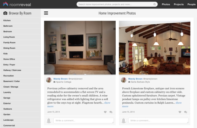 RoomReveal Photo Page