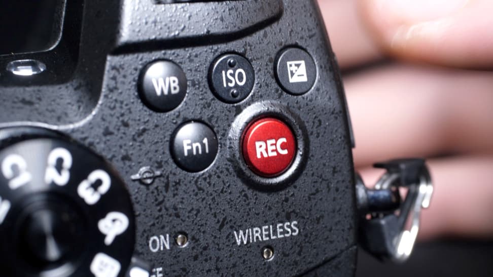 Panasonic GH5s record button