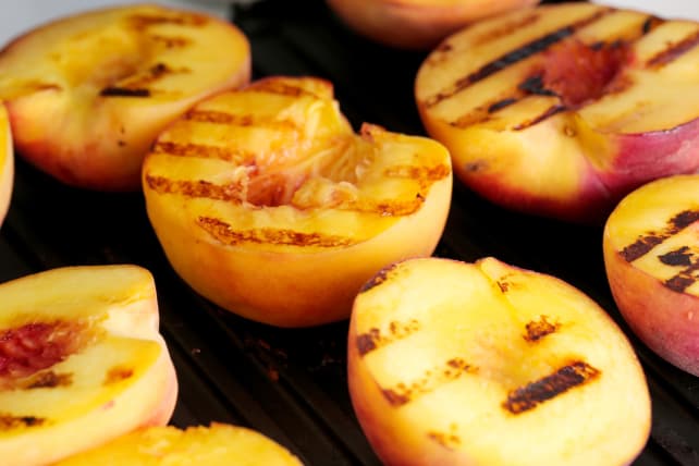 Grilled peaches