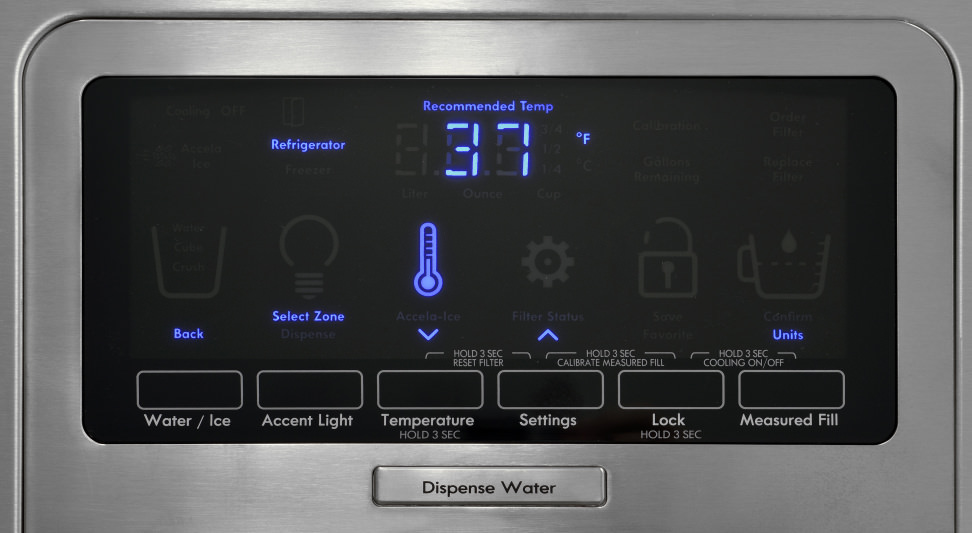 Kenmore Elite 51773 Controls