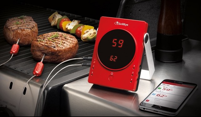 GrillEye Smart Bluetooth Grilling & Smoking Thermometer
