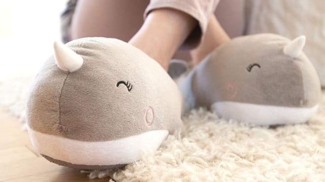 SMOKO Narwhal Heated Slippers