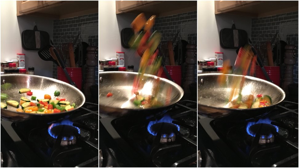 Tossing Vegetables