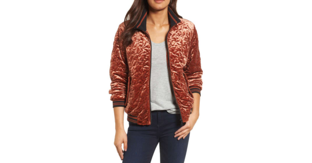 Velvet Bomber Jacket