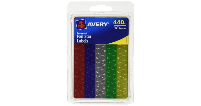 Foil Star Labels