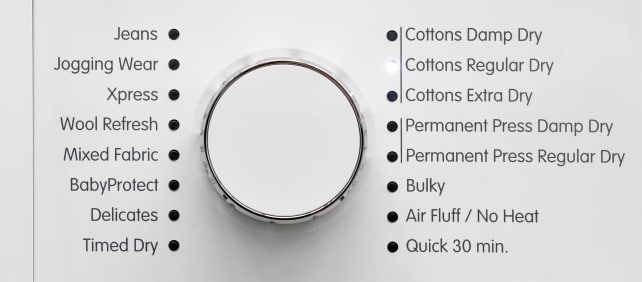 Ventless Dryer Cycle List