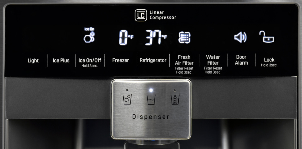 LG LPXS30866D Controls