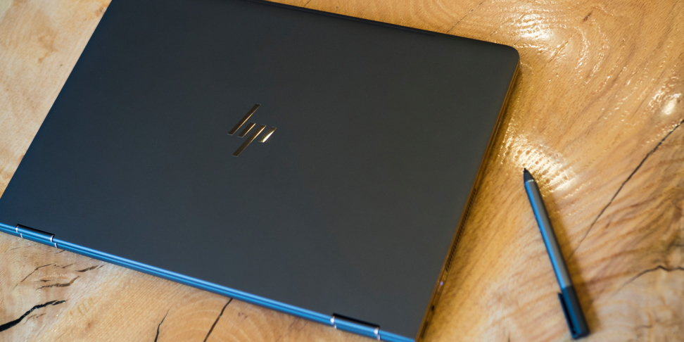 HP Spectre X360 15-inch closed on table