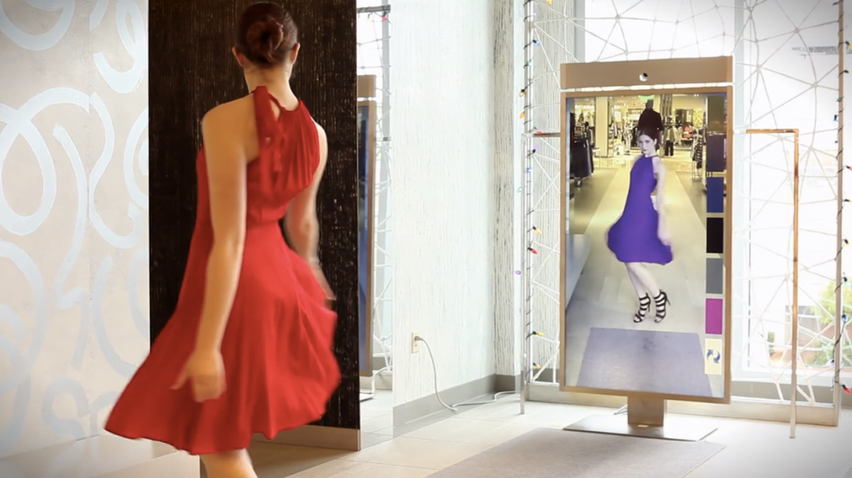 This Smart Mirror Aims to Digitize the Fitting Room Laundry