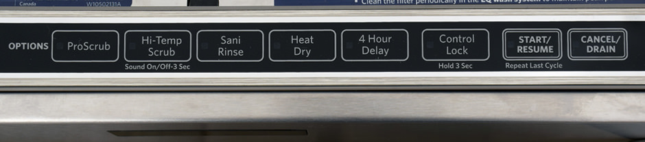KitchenAid KDTE554CSS—Controls Right