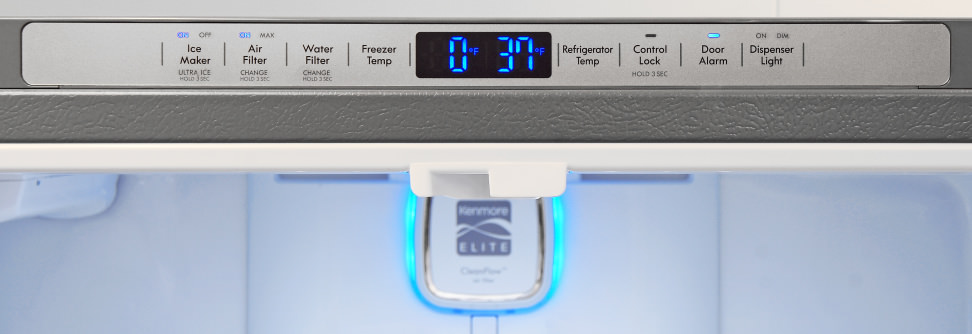 Kenmore Elite 74033 Controls
